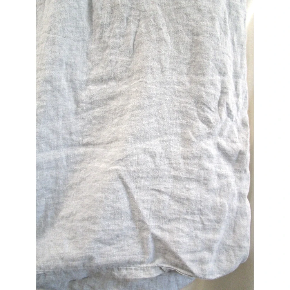 Noble Excellence Light Blue 100% Linen Duvet Cover Sz Full/Queen